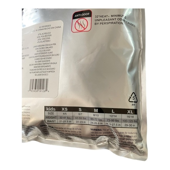 32 Degrees Heat LONG SLEEVE CREW NECK + LEGGING SET Unisex Size: XL (16-18) - Picture 10 of 11